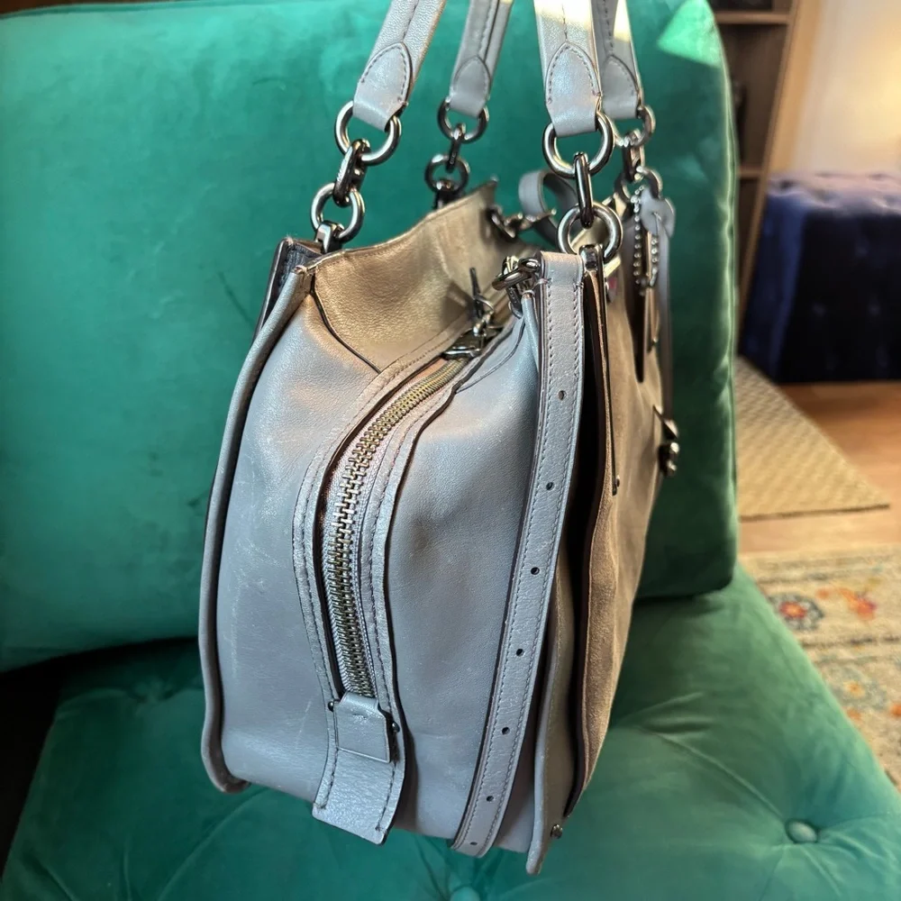 SOLD💖 Coach Dreamer 36 Suede Satchel - Picture 6 of 12
